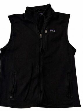 Patagonia Men’s Black Zip-Up Fleece Vest